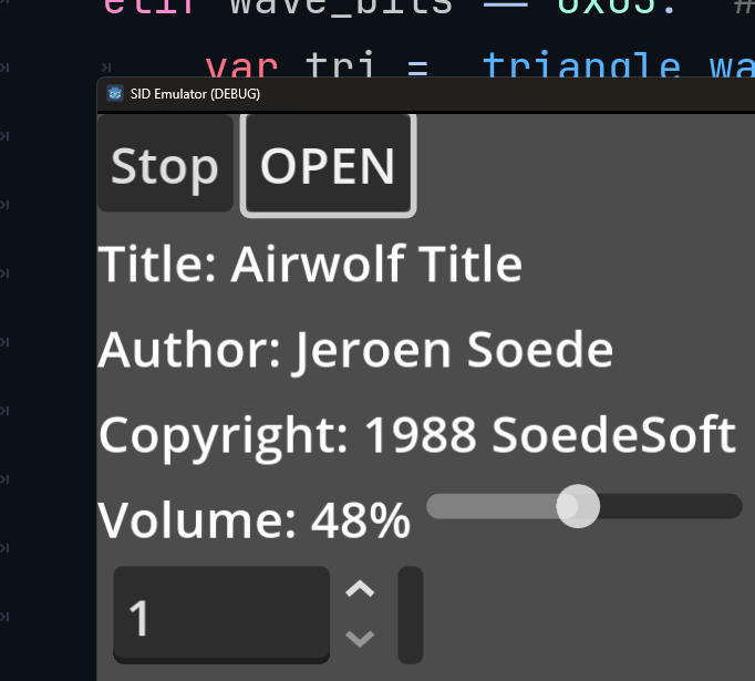 SID Emulator audio demo