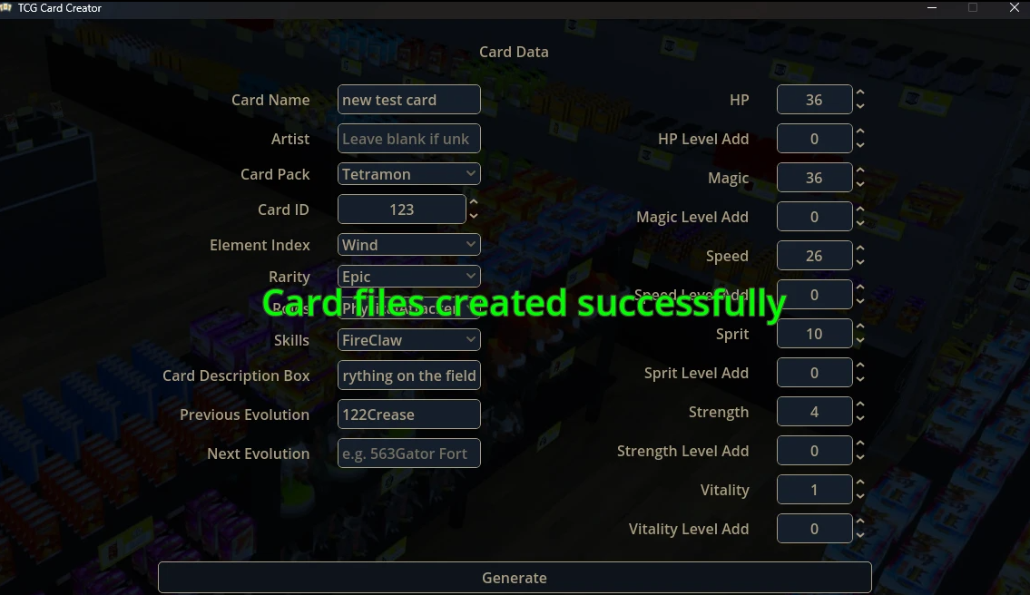 TCG Card Creator